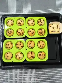 Make Banana chocolate marfin step 7