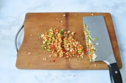 Make Garlic shrimp step 2
