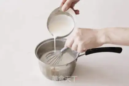 Make Vanilla pudding step 1
