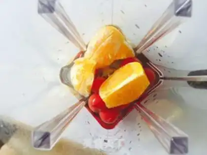 Make Holy fruit orange juice step 0