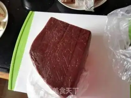 Make Black rice sauce step 1