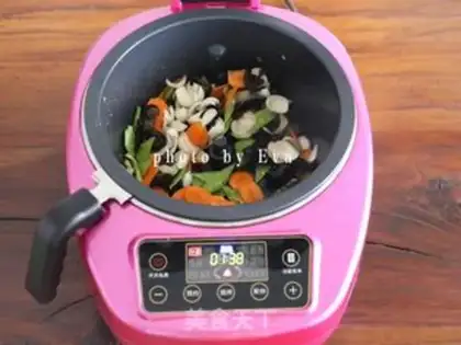 Make Five-colour vegetable fried step 2