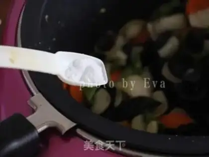 Make Five-colour vegetable fried step 3