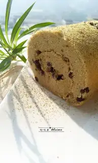 Make Red beans on tea rolls step 17
