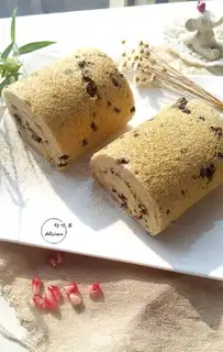 Make Red beans on tea rolls step 18