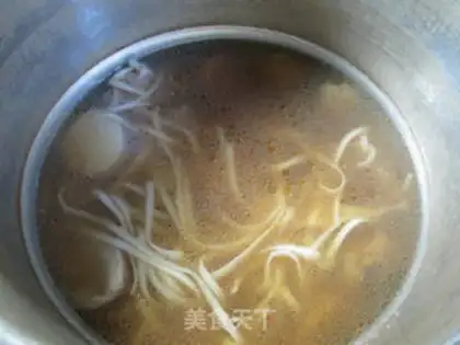 Make Potato chop soup noodles step 8