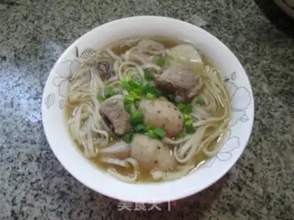 Make Potato chop soup noodles step 9