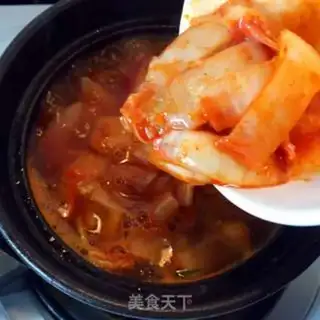 Make Pickle tofu pot step 4