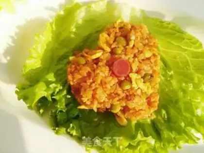 Make Paprika and fried rice step 13