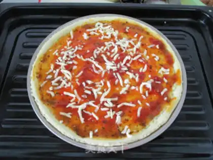 Make Crab larvae pizza step 7