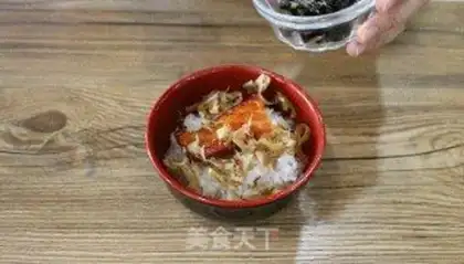 Make Salmon tea and rice step 5