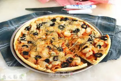 Make Crab larvae pizza step 11