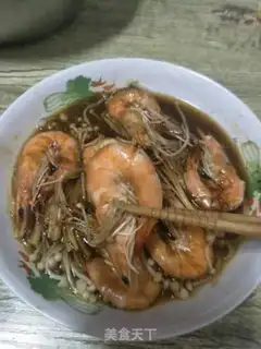 Make Shrimp golden mushrooms step 1