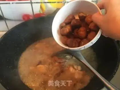 Make Cinnamon chestnut chicken step 8