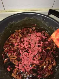 Make Peach cakes step 5