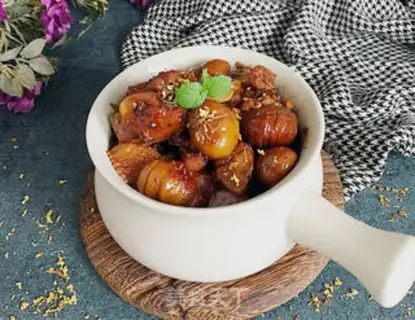 Make Cinnamon chestnut chicken step 12