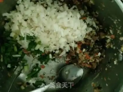 Make Vegetable pig meat step 4
