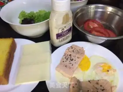 Make A salmon sandwich step 0