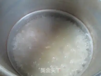 Make Squeaky rice congee step 7