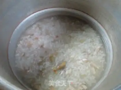 Make Squeaky rice congee step 10