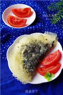 Make Ice florist sesame cake step 8