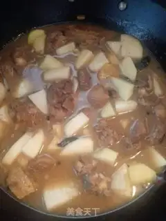 Make Duck chowder potatoes step 5