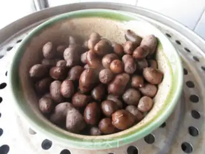 Make Milk fragrance beans step 1