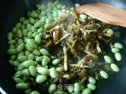 Make Pickles, fried beans step 3
