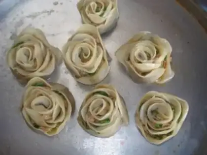 Make Rose pot sticker step 10