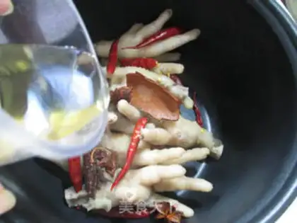 Make Green chicken claws step 2