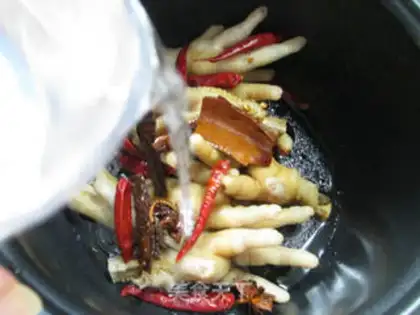 Make Green chicken claws step 4