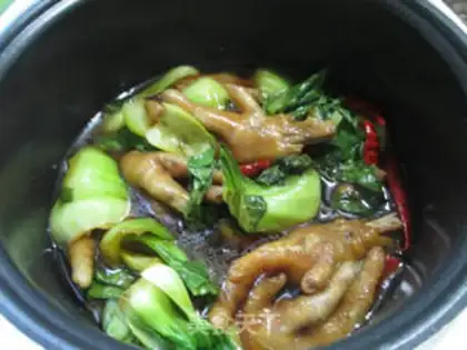 Make Green chicken claws step 8
