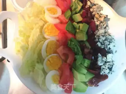 Make Cobb salad step 6