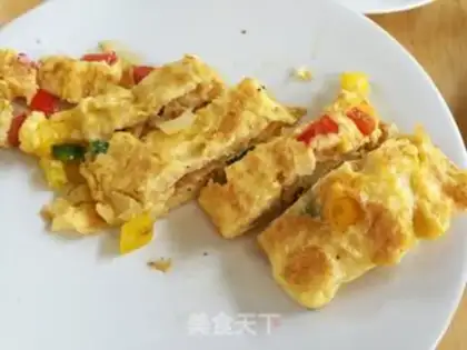 Make Onion pepper eggcake step 5