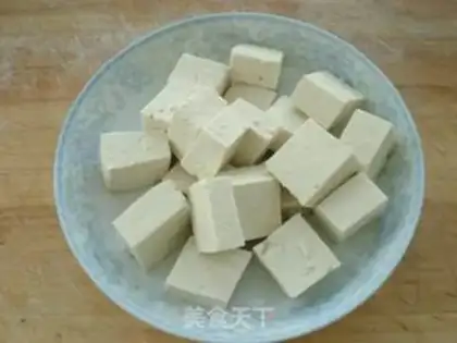 Make ♪ West blue flowers tofu ♪ step 1