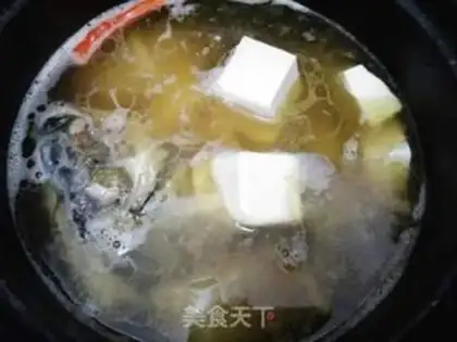 Make A tofu fish soup step 1