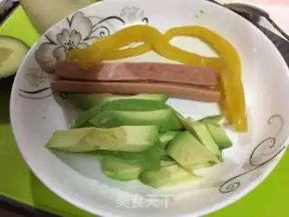 Make Sakura sushi step 1
