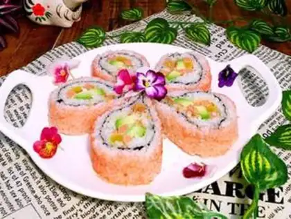 Make Sakura sushi step 10