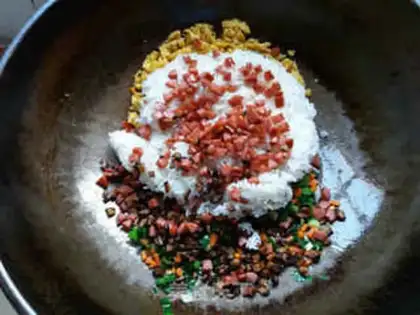 Make Five-colored rice step 4