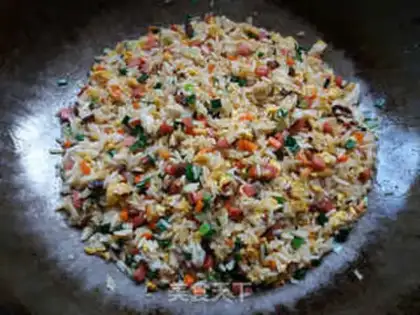 Make Five-colored rice step 6