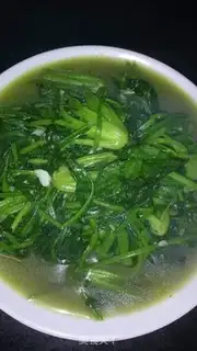 Make Garlic spinach step 3