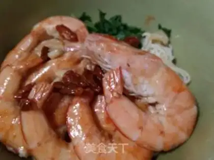 Make Leach shrimp noodles step 6