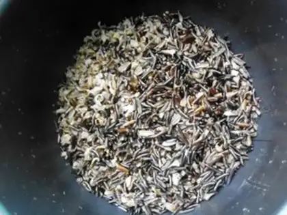 Make Cranberry walnut rice step 2