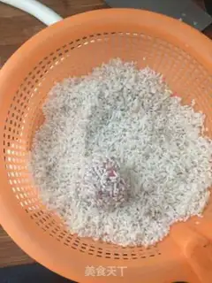 Make Steam rice round step 4