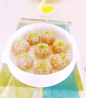 Make Steam rice round step 7
