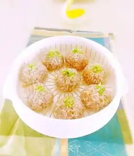 Make Steam rice round step 9