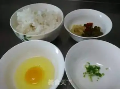 Make Egg fried rice step 0