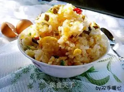Make Egg fried rice step 7
