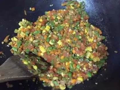 Make Quick-hand five-colored vegetable noodles step 5