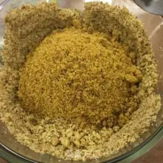Make Red sugar pecan powder step 4